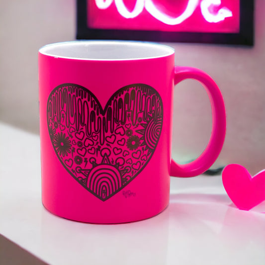 Neon 'Monochrome Heart' (Duo)© Mugs